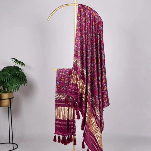 Cotton and Silk Scarf Dupatta image 4